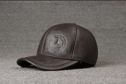 Monochrome cowhide hat